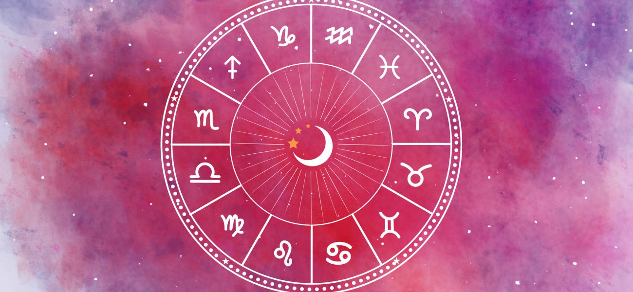 Western astrology circle
